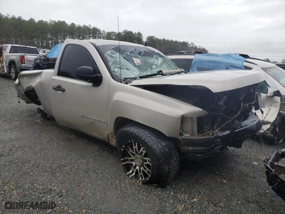 2008 Chevrolet Silverado 1500 Work Truck with VIN 1GCEK14X78Z211118, listed as a Copart auction lot 39961264 with 0 mi miles and Salvage Title. Bid and sale history available at carsss.com. Image 4.