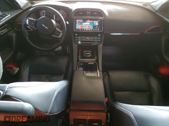 2019 Jaguar F-Pace S with VIN SADCM2FV1KA610717, listed as a Copart auction lot 55041445 with 85,262 mi miles and Salvage Title. Bid and sale history available at DreamBid. Image 8.
