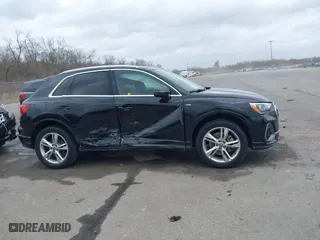2020 Audi Q3 S line Premium with VIN WA1DECF37L1018476, listed as a IAAI auction lot 41685740 with 46,366 mi miles. Bid and sale history available at carsss.com. Image 13.