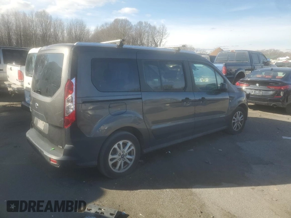 2020 Ford Transit Connect XL with VIN NM0GE9E25L1462905, listed as a Copart auction lot 69368374 with 8,004 mi miles and Salvage title. Bid and sale history available at DreamBid. Image 3.