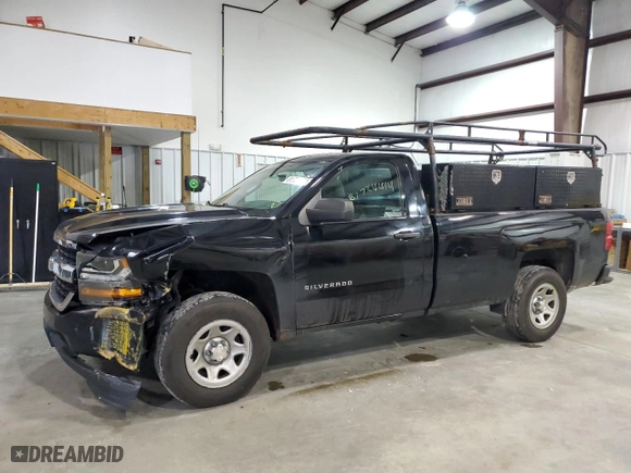 2018 Chevrolet Silverado 1500 LS with VIN 1GCNCNEH6JZ114476, listed as a Copart auction lot 81724414 with 141,602 mi miles and Salvage Title. Bid and sale history available at carsss.com. Image 1.