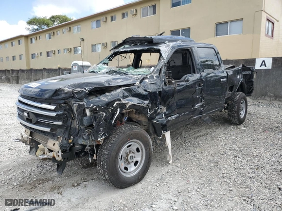 2022 Ford Super Duty F-250 SRW XL with VIN 1FT8W2BT6NEC98200, listed as a Copart auction lot 50189995 with 81,796 mi miles and Salvage Title. Bid and sale history available at carsss.com. Image 1.