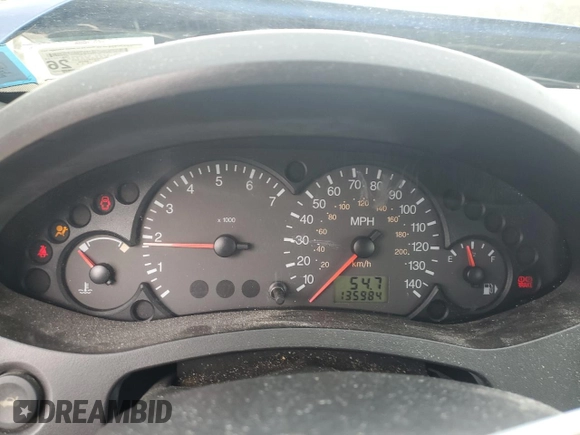 2005 Ford Focus S with VIN 3FAFP37N85R101955, listed as a Copart auction lot 53199895 with 135,984 mi miles and Salvage Title. Bid and sale history available at carsss.com. Image 9.
