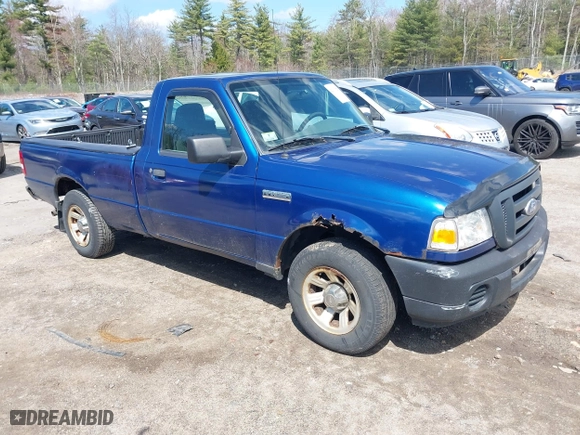 2009 Ford Ranger XL with VIN 1FTYR10D59PA06186, listed as a IAAI auction lot 42103327 with 124,558 mi miles. Bid and sale history available at carsss.com. Image 1.