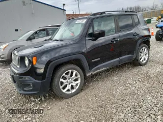 2018 Jeep Renegade Latitude with VIN ZACCJABB6JPH79379, listed as a Copart auction lot 50991485 with 83,305 mi miles and Salvage Title. Bid and sale history available at carsss.com. Image 1.