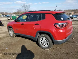 2018 Jeep Compass Sport with VIN 3C4NJCAB7JT102162, listed as a Copart auction lot 44654385 with 40,599 mi miles and Salvage Title. Bid and sale history available at carsss.com. Image 2.
