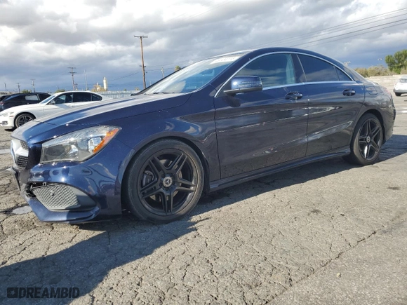 2018 Mercedes-Benz CLA with VIN WDDSJ4EB0JN537856, listed as a Copart auction lot 49134115 with 59,562 mi miles and Salvage Title. Bid and sale history available at carsss.com. Image 1.