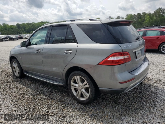 2012 Mercedes-Benz M 350 with VIN 4JGDA5HB3CA025020, listed as a Copart auction lot 55422085 with 156,243 mi miles and Salvage title. Bid and sale history available at DreamBid. Image 2.
