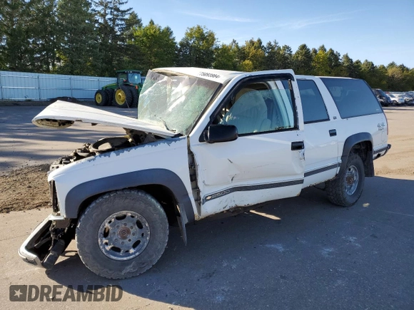 1994 Chevrolet Suburban with VIN 1GNGK26N2RJ373188, listed as a Copart auction lot 75893984 with 221,145 mi miles and Salvage Title. Bid and sale history available at carsss.com. Image 1.