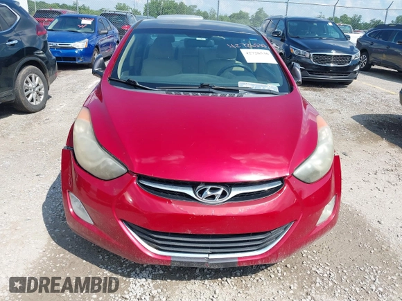 2012 Hyundai Elantra GLS with VIN KMHDH4AE8CU440312, listed as a IAAI auction lot 42726530 with 183,478 mi miles and . Bid and sale history available at DreamBid. Image 6.