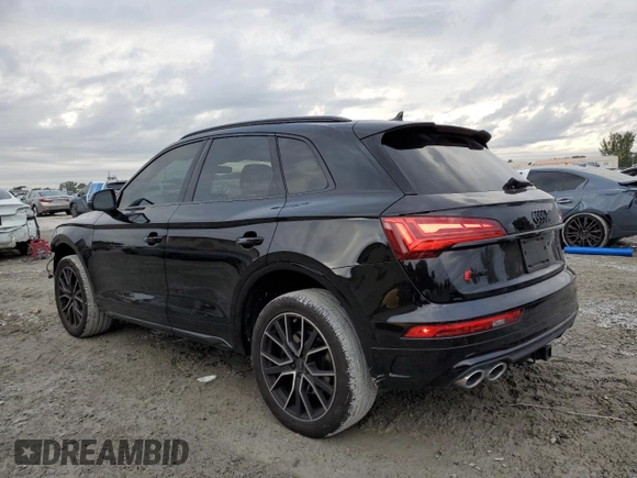 2023 Audi SQ5 Premium Plus with VIN WA1B4AFY0P2147749, listed as a Copart auction lot 42126075 with 15,303 mi miles and Non Repairable. Bid and sale history available at carsss.com. Image 2.