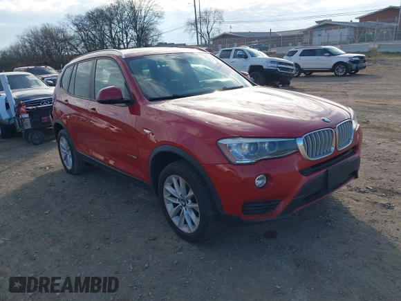 2015 BMW X3 xDrive28i z VIN 5UXWX9C5XF0D52529, wystawiony jako IAAI lot #41538442 z przebiegiem 134 971 mil mil oraz . Historia ofert i sprzedaży dostępna na DreamBid. Obrazek 1.