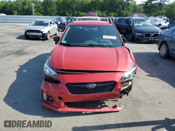 2019 Subaru Impreza Special Sports with VIN 4S3GTAJ66K1710998, listed as a Copart auction lot 61895175 with Not provided miles and Salvage title. Bid and sale history available at DreamBid. Image 5.