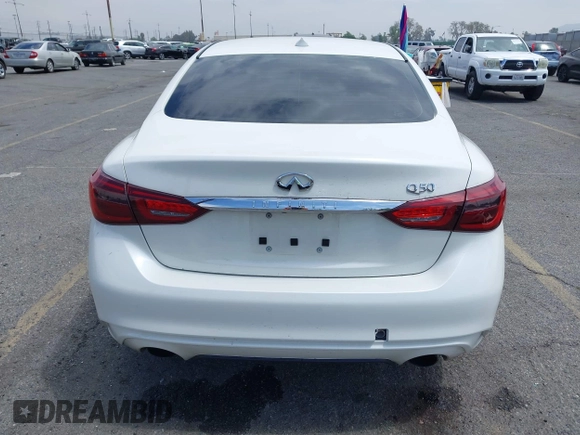 2020 Infiniti Q50 Luxe with VIN JN1EV7AP0LM203773, listed as a IAAI auction lot 42028051 with 46,389 mi miles and . Bid and sale history available at DreamBid. Image 17.