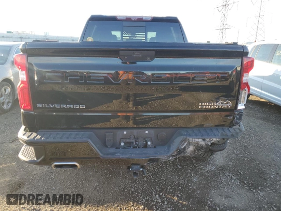 2020 Chevrolet Silverado 1500 High Country with VIN 3GCUYHED3LG259487, listed as a Copart auction lot 42452565 with 88,580 mi miles and Salvage Title. Bid and sale history available at carsss.com. Image 6.
