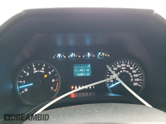 2015 Ford F-150 XLT with VIN 1FTEW1C85FFB63793, listed as a Copart auction lot 45344125 with 76,905 mi miles and Salvage Title. Bid and sale history available at carsss.com. Image 9.