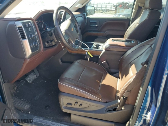 2017 Chevrolet Silverado 1500 High Country with VIN 3GCUKTEC4HG130595, listed as a Copart auction lot 46043255 with 105,670 mi miles and Salvage Title. Bid and sale history available at carsss.com. Image 7.