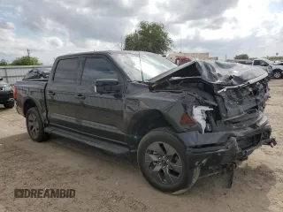 2022 Ford F-150 Lightning Pro with VIN 1FTVW1EL7NWG05344, listed as a Copart auction lot 53165455 with 29,756 mi miles and Salvage title. Bid and sale history available at DreamBid. Image 4.