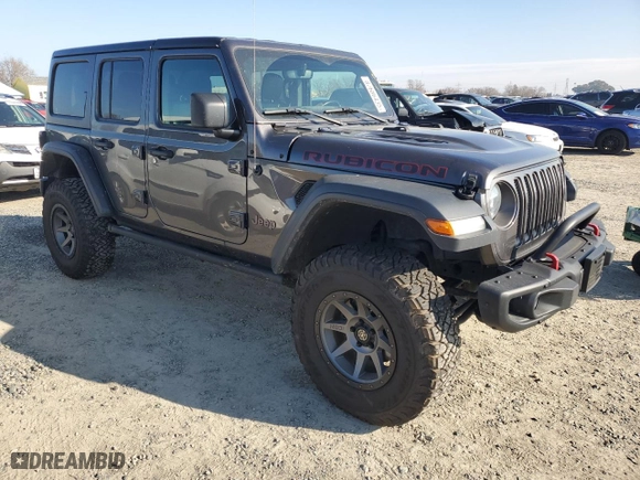 2018 Jeep Wrangler Unlimited Rubicon with VIN 1C4HJXFN1JW236148, listed as a Copart auction lot 87686435 with 62,234 mi miles and Salvage Title. Bid and sale history available at carsss.com. Image 4.