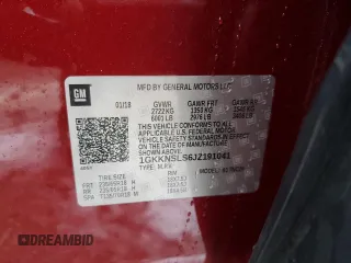 2018 GMC Acadia SLE z VIN 1GKKNSLS6JZ191041, wystawiony jako Copart lot #41793965 z przebiegiem 60 671 mil mil oraz Szkoda całkowita • Salvage title. Historia ofert i sprzedaży dostępna na DreamBid. Obrazek 13.