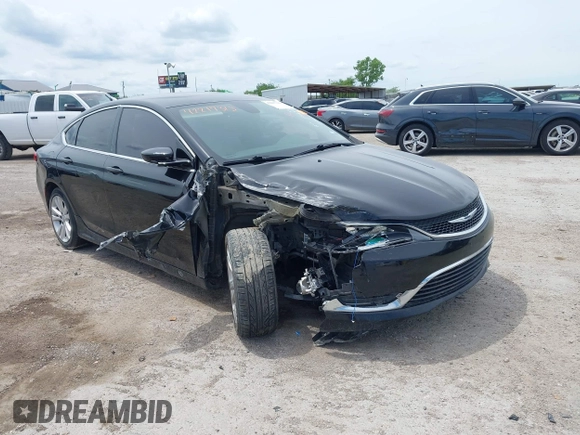 2015 Chrysler 200 Limited z VIN 1C3CCCAB5FN712915, wystawiony jako IAAI lot #42217313 z przebiegiem 156 966 mil mil oraz . Historia ofert i sprzedaży dostępna na DreamBid. Obrazek 1.
