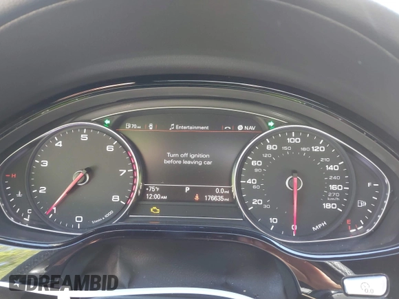 2013 Audi A8 3.0L with VIN WAURGAFD0DN005532, listed as a IAAI auction lot 42113540 with 176,635 mi miles and . Bid and sale history available at DreamBid. Image 7.