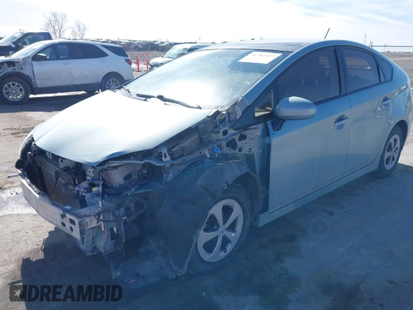 2013 Toyota Prius One with VIN JTDKN3DU7D1734725, listed as a IAAI auction lot 41702527 with 188,983 mi miles. Bid and sale history available at carsss.com. Image 17.
