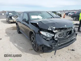 2024 Mercedes-Benz GLC with VIN W1NKJ4HB3RF165644, listed as a IAAI auction lot 41258511 with 7,590 mi miles. Bid and sale history available at carsss.com. Image 1.
