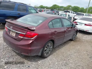 2014 Honda Civic Sedan EX with VIN 19XFB2F82EE020519, listed as a IAAI auction lot 41888819 with 127,412 mi miles. Bid and sale history available at carsss.com. Image 4.