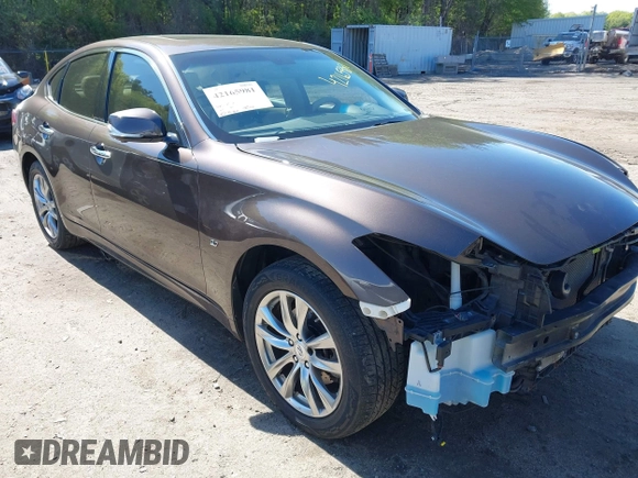 2015 Infiniti Q70 with VIN JN1BY1AR1FM560845, listed as a IAAI auction lot 42165981 with 75,767 mi miles and . Bid and sale history available at DreamBid. Image 1.