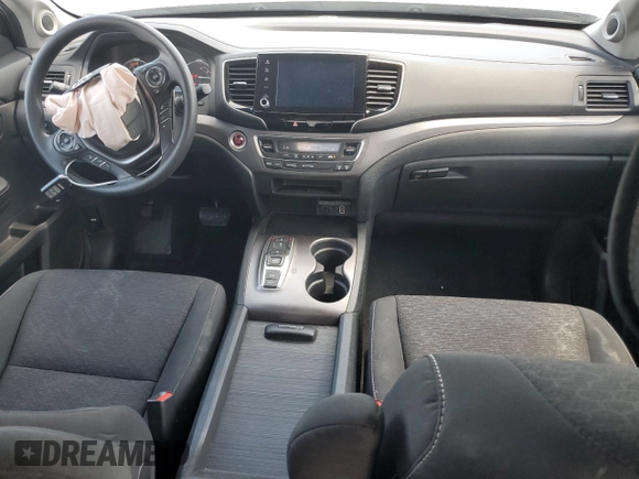 2021 Honda Ridgeline Sport with VIN 5FPYK3F18MB014841, listed as a Copart auction lot 63437765 with 52,293 mi miles and Salvage title. Bid and sale history available at DreamBid. Image 8.
