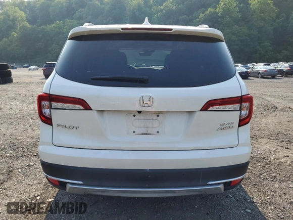 2019 Honda Pilot Elite with VIN 5FNYF6H09KB041935, listed as a Copart auction lot 60530515 with 57,526 mi miles and Salvage title. Bid and sale history available at DreamBid. Image 6.