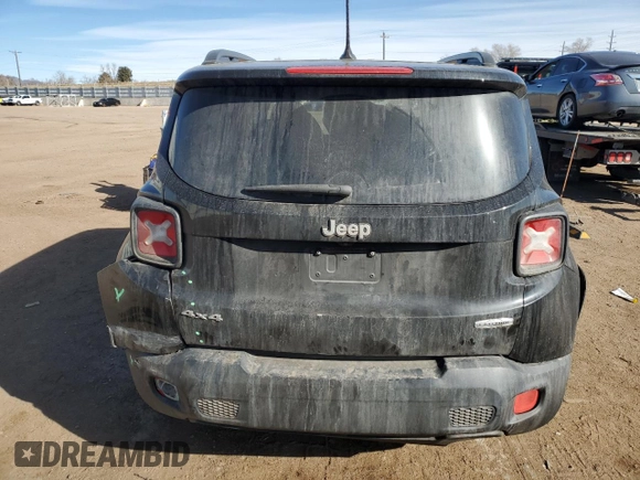 2017 Jeep Renegade Latitude with VIN ZACCJBBB8HPG30021, listed as a Copart auction lot 47410295 with 83,436 mi miles and Salvage Title. Bid and sale history available at carsss.com. Image 6.