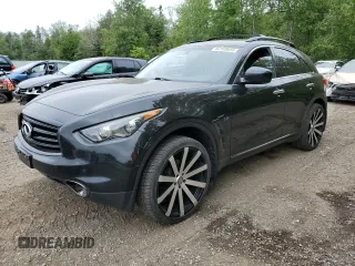 2015 Infiniti QX70 z VIN JN8CS1MW9FM481478, wystawiony jako Copart lot #63108685 z przebiegiem 159 479 mil mil oraz Czysty tytuł • Clean title. Historia ofert i sprzedaży dostępna na DreamBid. Obrazek 1.