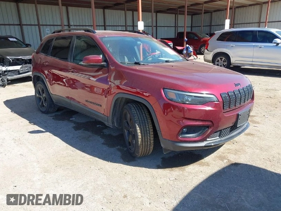 2020 Jeep Cherokee Altitude with VIN 1C4PJLLB7LD561240, listed as a IAAI auction lot 41607199 with 33,962 mi miles. Bid and sale history available at carsss.com. Image 1.