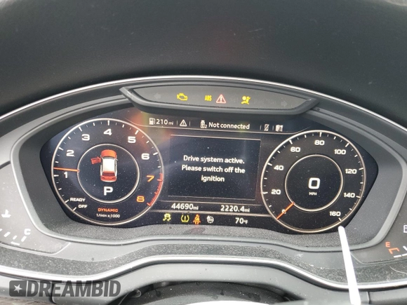 2020 Audi Q5 Premium Plus with VIN WA1BNAFY0L2044306, listed as a Copart auction lot 54604435 with 44,690 mi miles and Salvage Title. Bid and sale history available at carsss.com. Image 9.