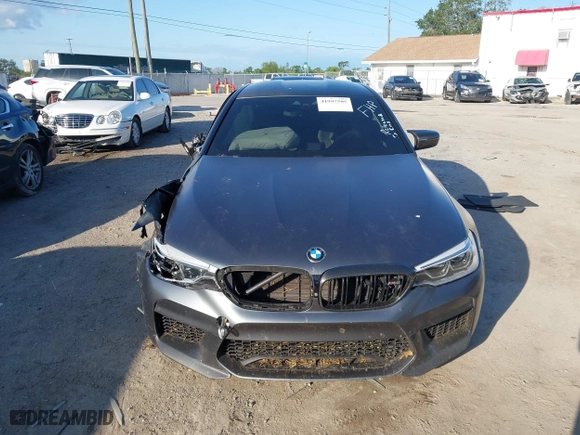2019 BMW M5 Competition with VIN WBSJF0C59KB447419, listed as a IAAI auction lot 41997505 with 1 mi miles. Bid and sale history available at carsss.com. Image 11.