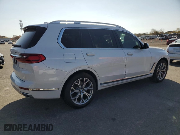 2020 BMW X7 xDrive40i with VIN 5UXCW2C06L9B79990, listed as a Copart auction lot 74017634 with 0 mi miles and Non Repairable. Bid and sale history available at carsss.com. Image 3.