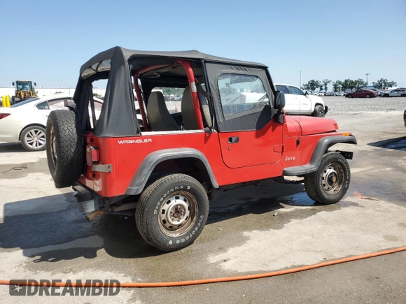 1994 Jeep Wrangler S with VIN 1J4FY19P7RP456133, listed as a Copart auction lot 52781975 with 295,953 mi miles and Salvage Title. Bid and sale history available at carsss.com. Image 3.