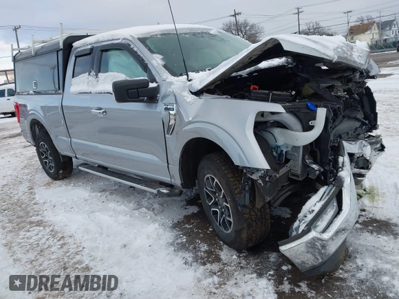 2021 Ford F-150 XL with VIN 1FTFX1E54MFC43510, listed as a IAAI auction lot 41251459 with 15,391 mi miles and . Bid and sale history available at DreamBid. Image 1.