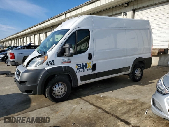 2019 Ram ProMaster Cargo with VIN 3C6TRVCGXKE539381, listed as a Copart auction lot 86545504 with 271,447 mi miles and Non Repairable. Bid and sale history available at DreamBid. Image 1.