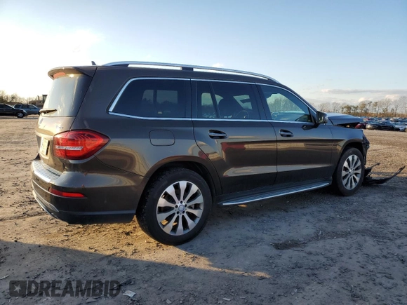 2017 Mercedes-Benz GLS 450 with VIN 4JGDF6EE1HA881266, listed as a Copart auction lot 42690564 with 104,961 mi miles and . Bid and sale history available at DreamBid. Image 3.