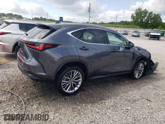 2022 Lexus NX 350h Luxury with VIN JTJHKCEZ9N2000478, listed as a Copart auction lot 53864374 with 27,986 mi miles and Salvage Title. Bid and sale history available at DreamBid. Image 3.