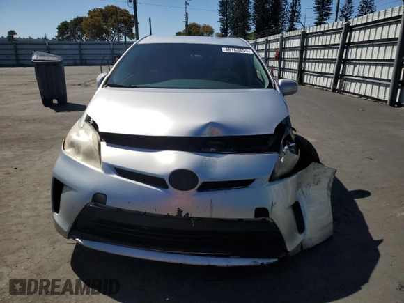 2013 Toyota Prius One with VIN JTDKN3DU3D5559012, listed as a Copart auction lot 48163655 with 0 mi miles and Salvage Title. Bid and sale history available at carsss.com. Image 5.