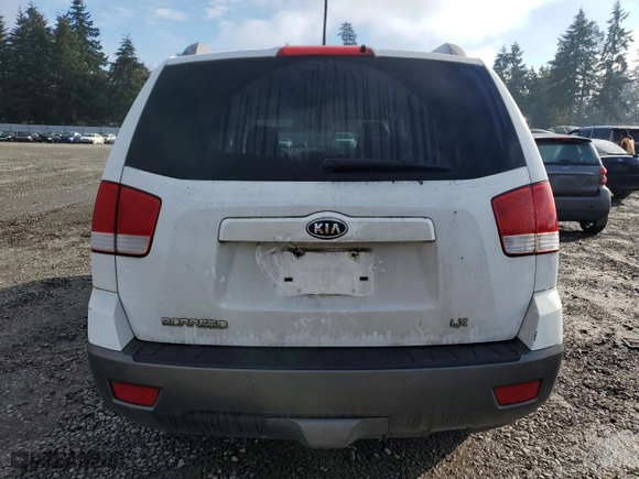2009 Kia Borrego EX with VIN KNDJH741195015406, listed as a Copart auction lot 43447925 with NaN miles and Salvage Title. Bid and sale history available at carsss.com. Image 6.