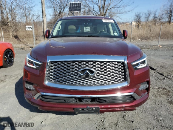 2021 Infiniti QX80 LUXE with VIN JN8AZ2AE5M9272842, listed as a Copart auction lot 48913205 with 31,001 mi miles and Salvage Title. Bid and sale history available at carsss.com. Image 5.