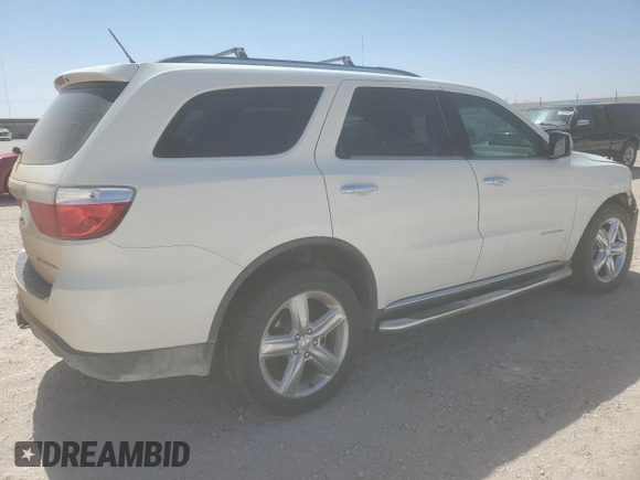 2012 Dodge Durango Citadel with VIN 1C4SDHET5CC361242, listed as a Copart auction lot 49606435 with 118,435 mi miles and Salvage title. Bid and sale history available at DreamBid. Image 3.