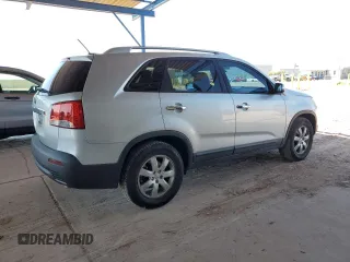 2013 Kia Sorento LX with VIN 5XYKT4A62DG358176, listed as a Copart auction lot 54159245 with 142,367 mi miles and Clean Title. Bid and sale history available at carsss.com. Image 3.