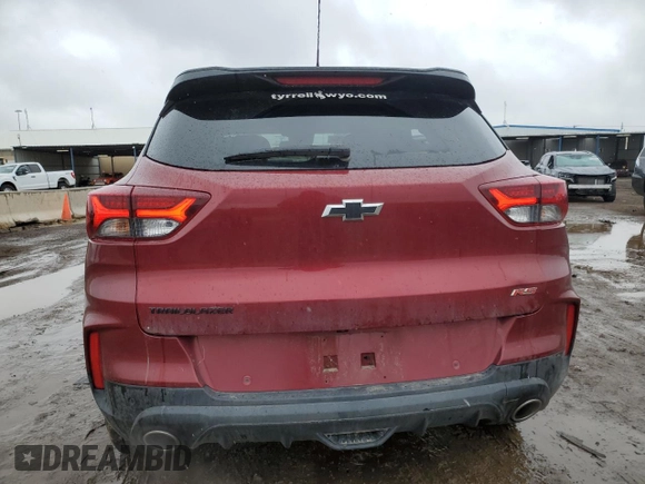 2022 Chevrolet TrailBlazer RS with VIN KL79MTSL8NB126295, listed as a Copart auction lot 51374205 with 39,749 mi miles and Salvage Title. Bid and sale history available at DreamBid. Image 6.
