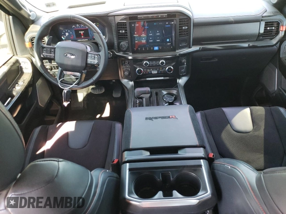 2024 Ford F-150 Raptor with VIN 1FTFW1RJ2RFA41606, listed as a Copart auction lot 75980754 with 3,905 mi miles and Salvage Title. Bid and sale history available at DreamBid. Image 8.